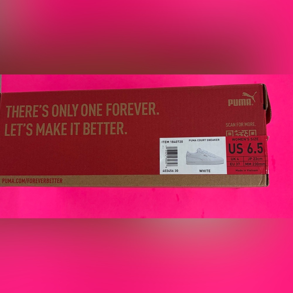 ❤️New PUMA Women's Court Sneaker, White, Size 6.5 - Picture 14 of 15